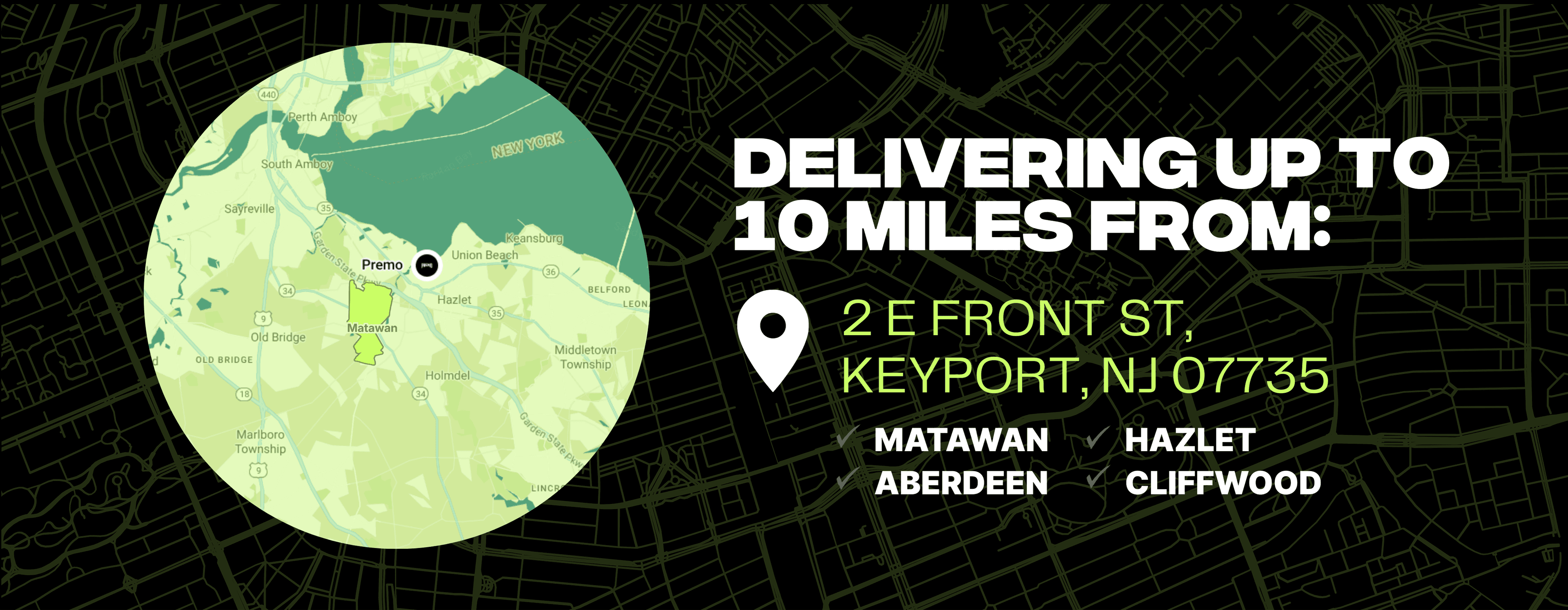 Service area map full banner